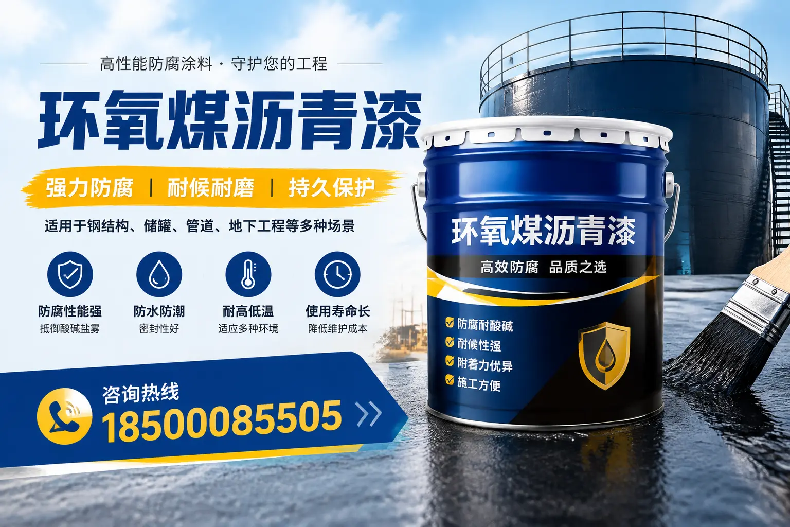 环氧煤沥青漆在工业中的应用，淮安企业的选择